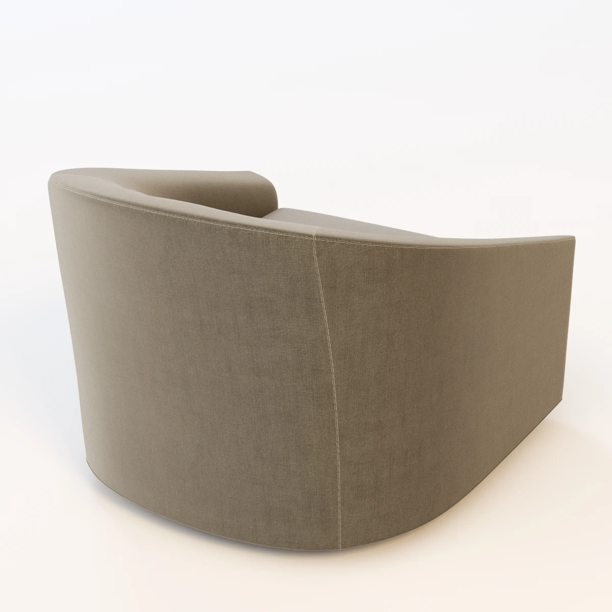 Detail Minotti Quinn Armchair With Stitching 3D Model_09