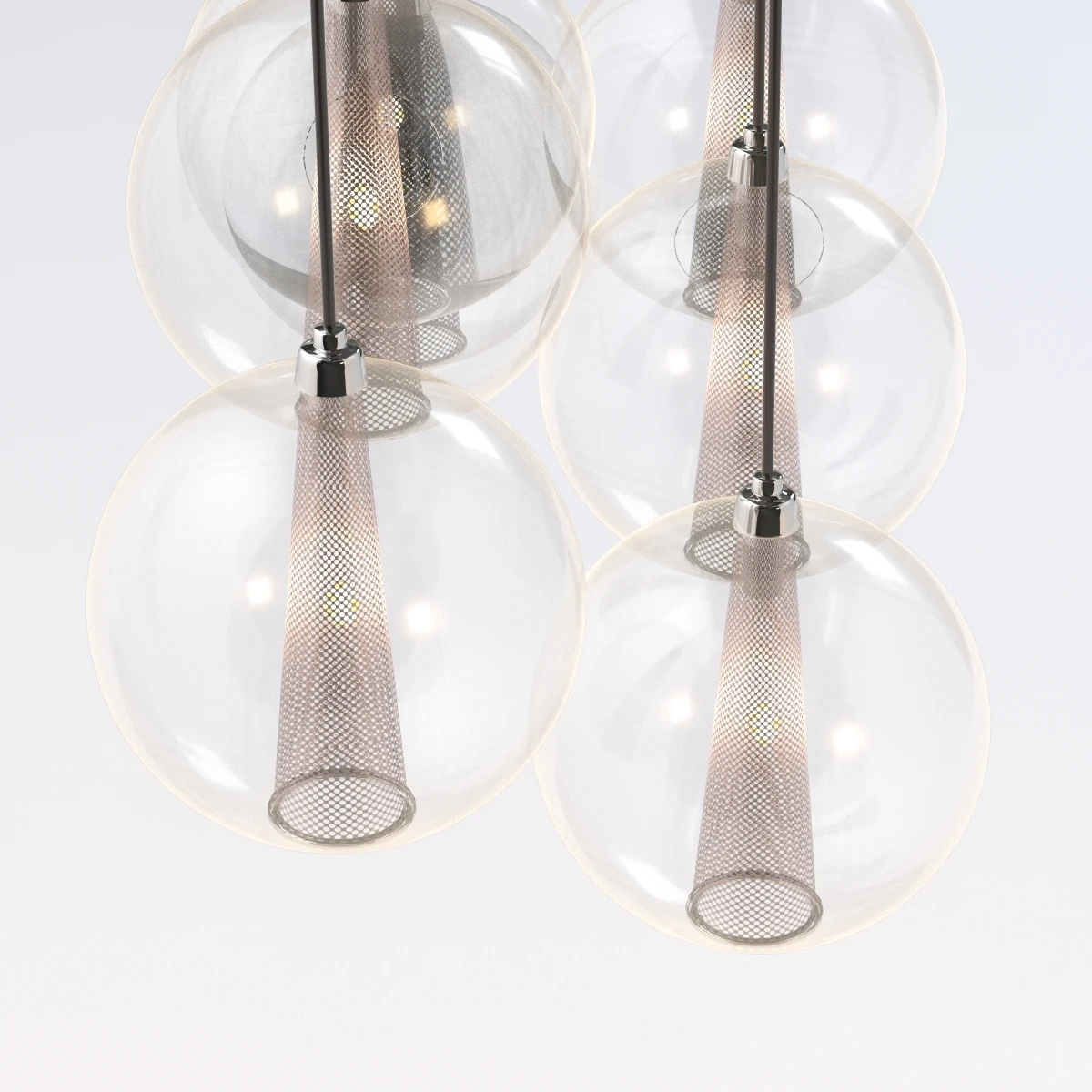 Caviar Fixed Staggered Pendant 3D Model_03