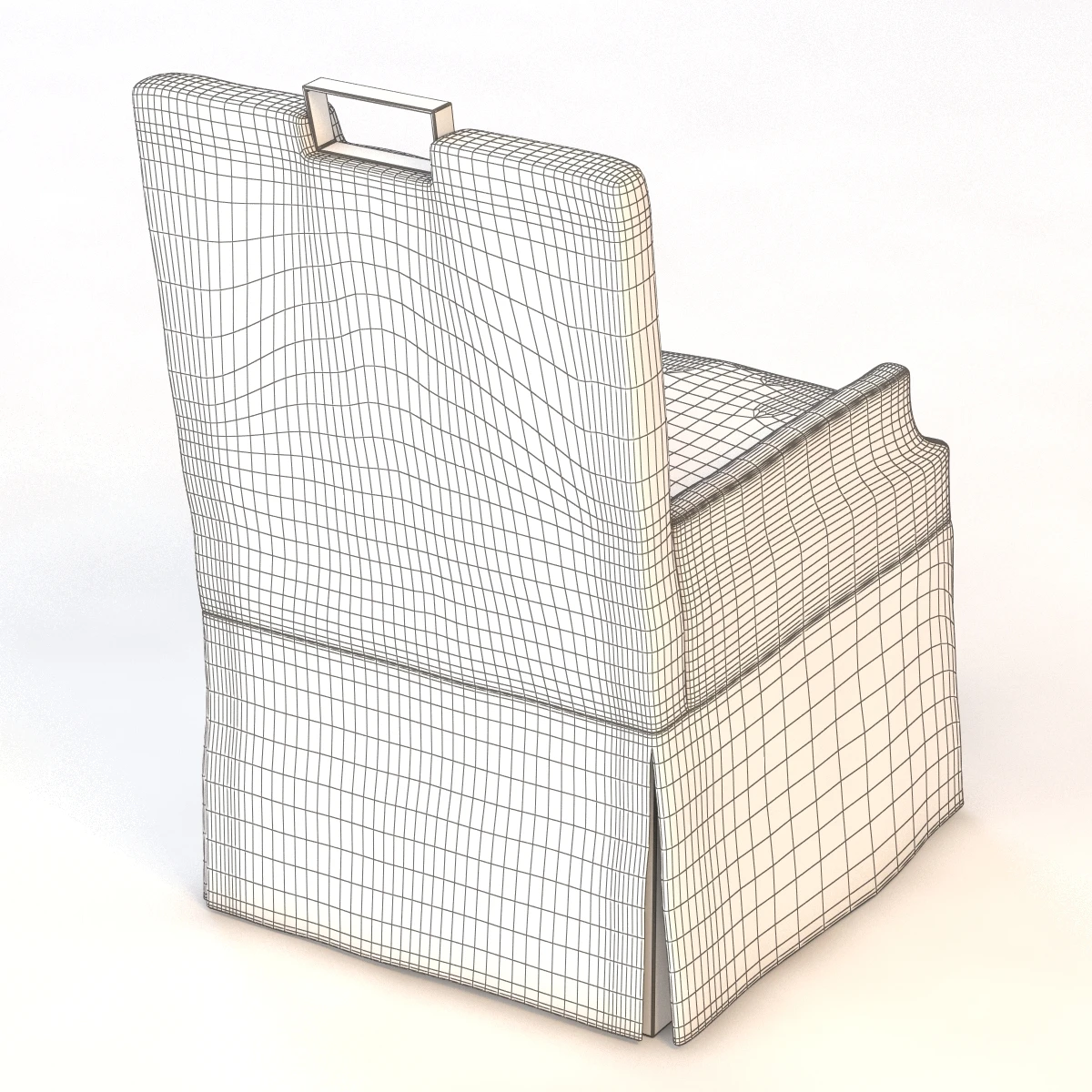 Blair Skirted Dining Chair 3D Model_011