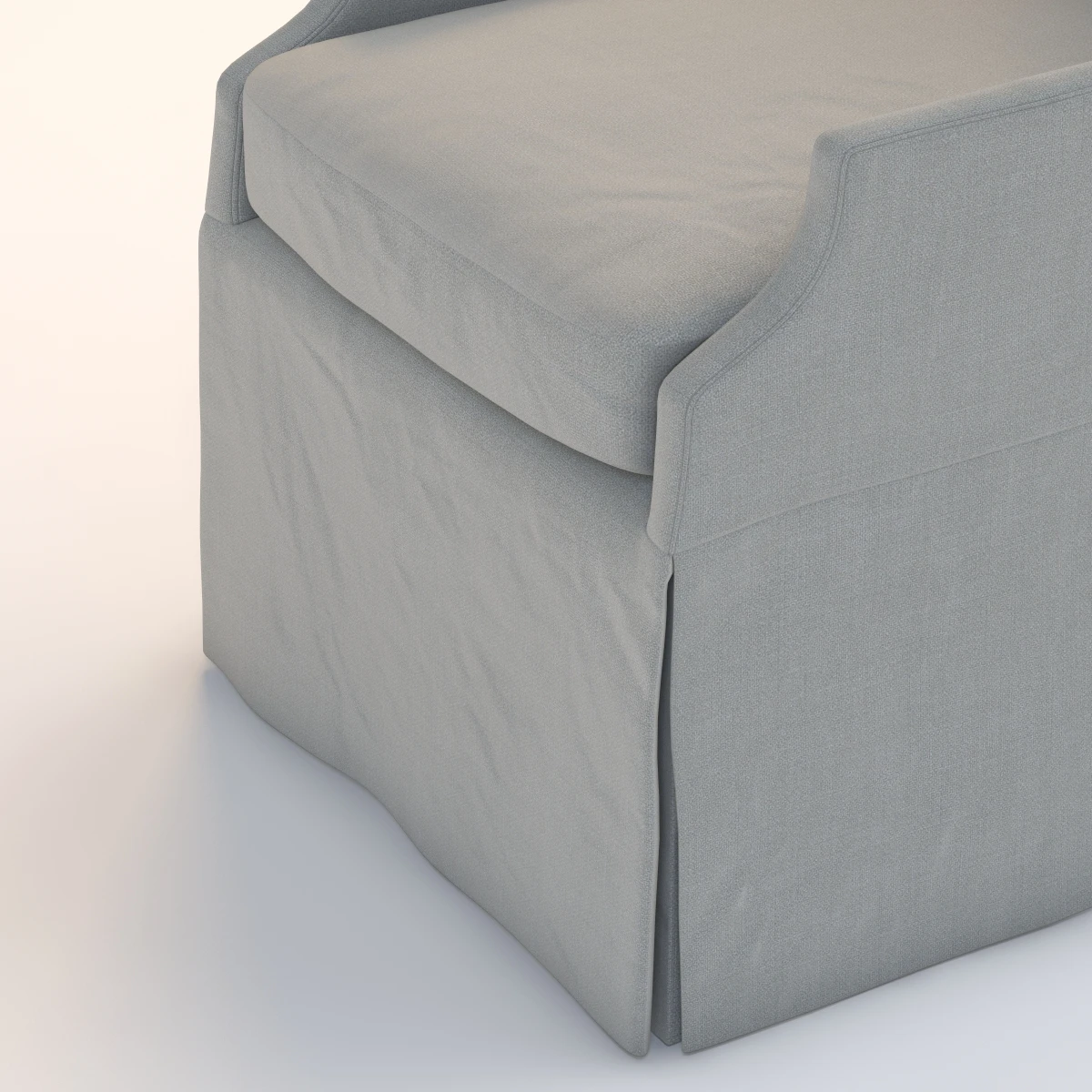 Blair Skirted Dining Chair 3D Model_06