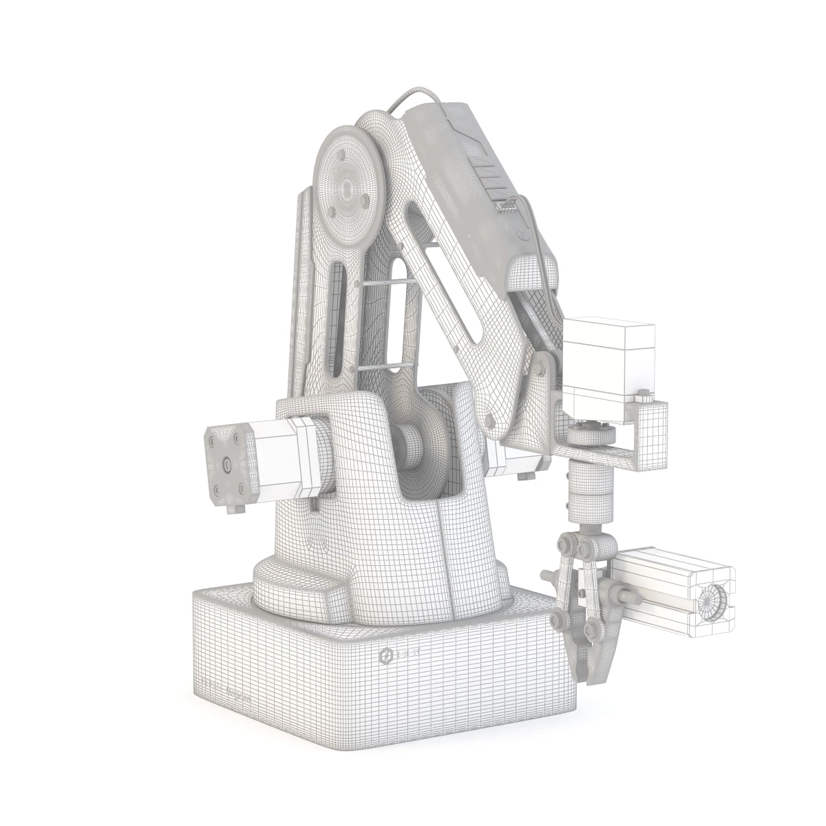 Designed For Desktop Dobot Magician Small Robotic Arm With Gripper 3D Model_09