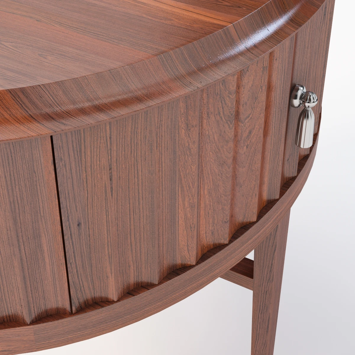 Bolier Atelier Oval Fluted End Table 113008 3D Model_05