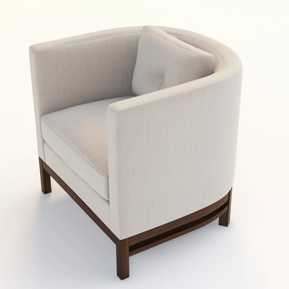 Bolier Domicile Curved Back Lounge Chair 62035 3D Model_06