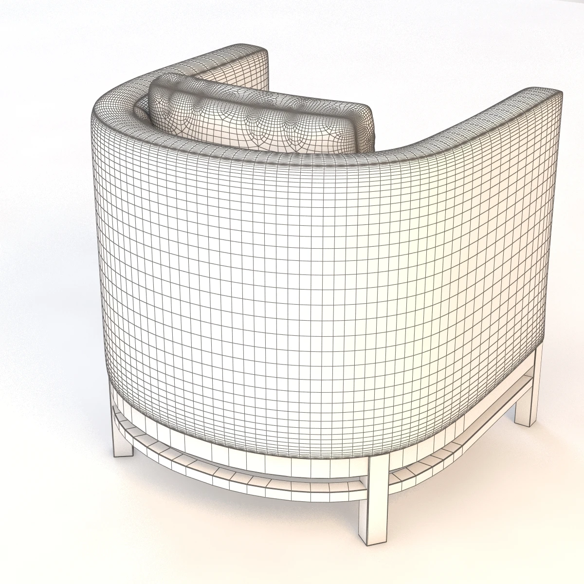 Bolier Domicile Curved Back Lounge Chair 62035 3D Model_014