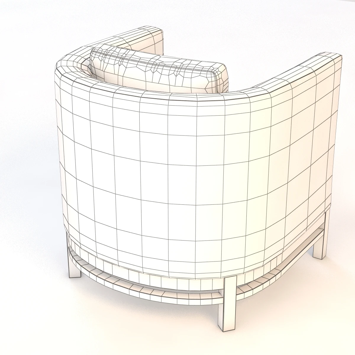 Bolier Domicile Curved Back Lounge Chair 62035 3D Model_013