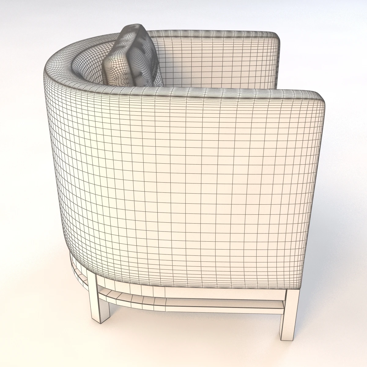 Bolier Domicile Curved Back Lounge Chair 62035 3D Model_012