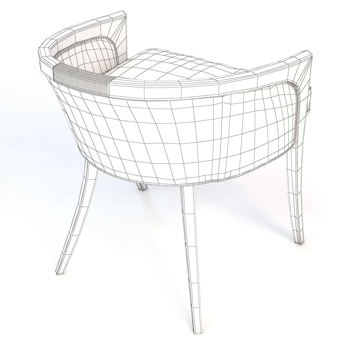 Diana Vanity Chair 3D Model_010