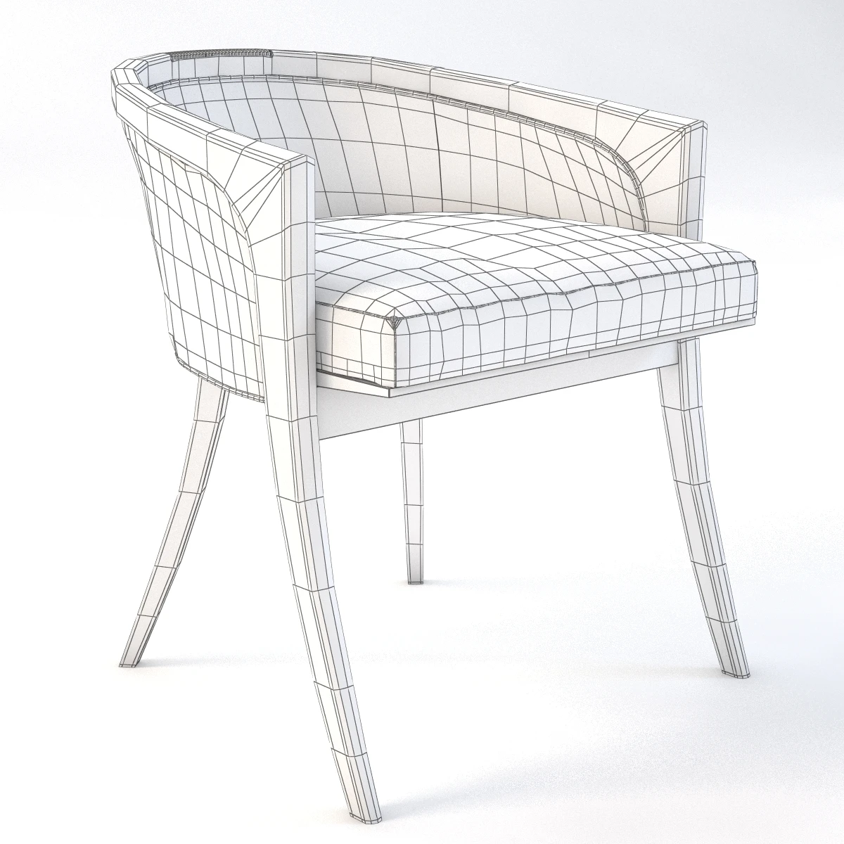 Diana Vanity Chair 3D Model_011