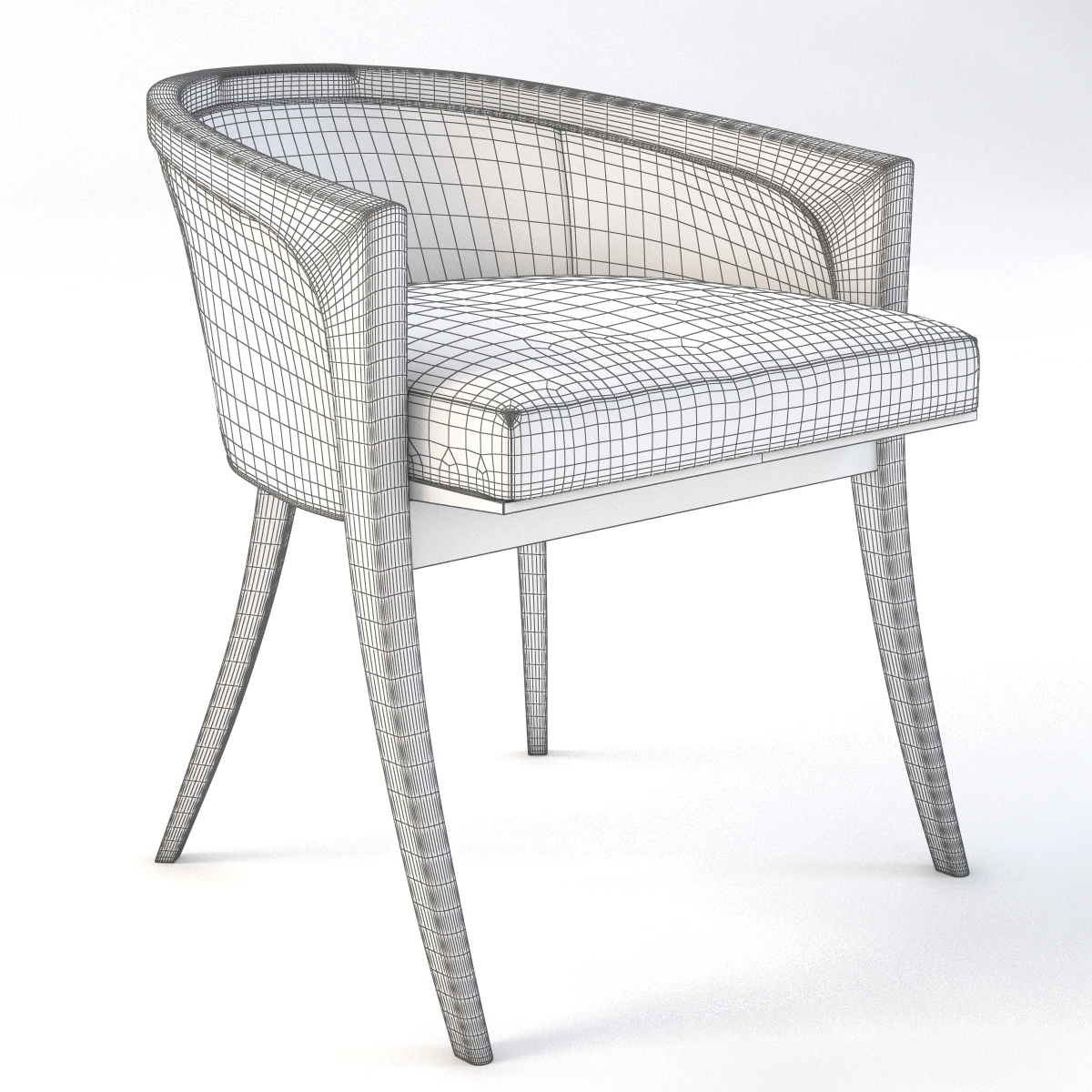 Diana Vanity Chair 3D Model_09