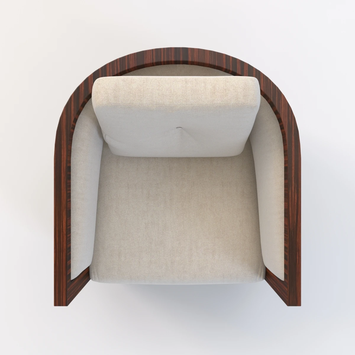 Domicile Curved Back Lounge Chair 62033 3D Model_07