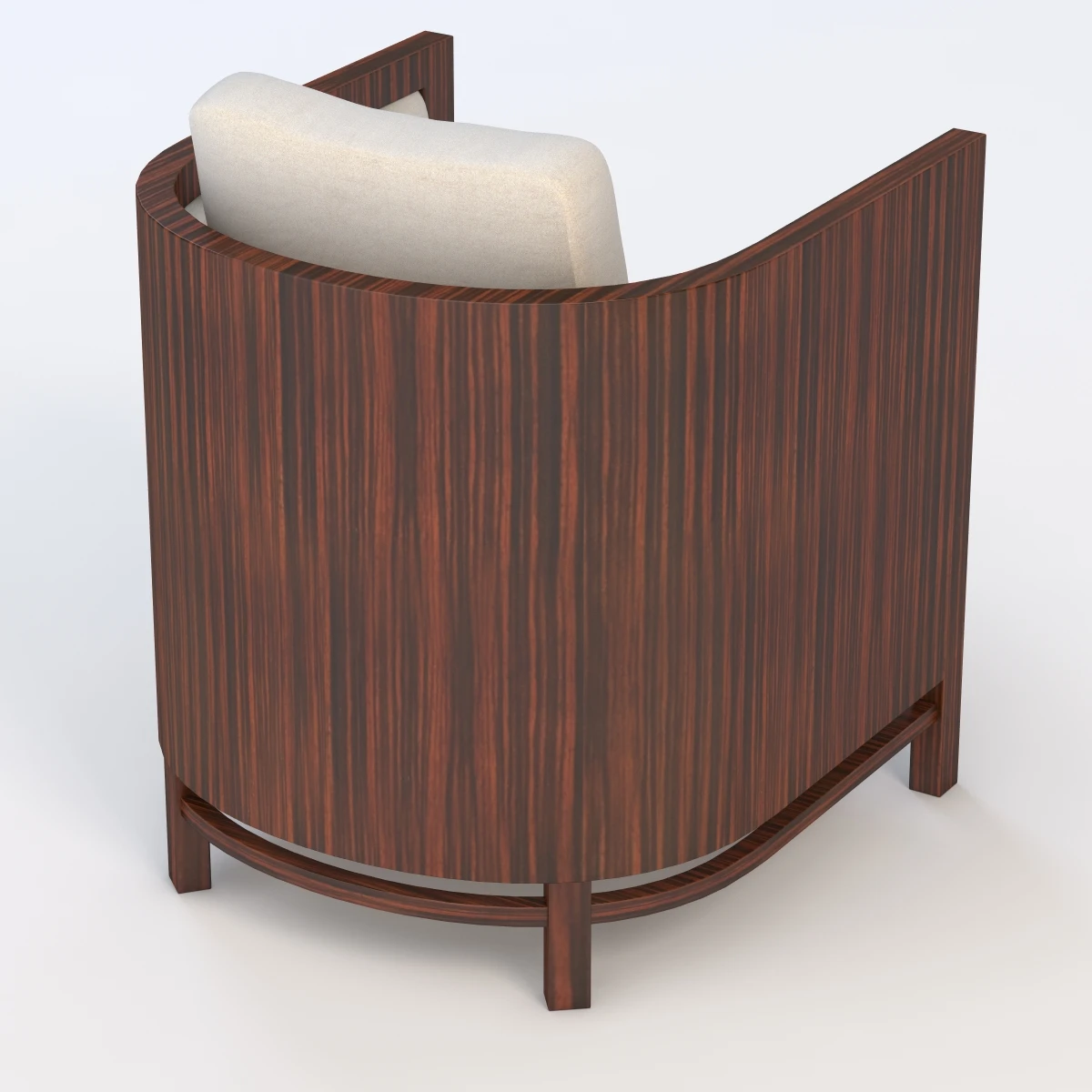 Domicile Curved Back Lounge Chair 62033 3D Model_04
