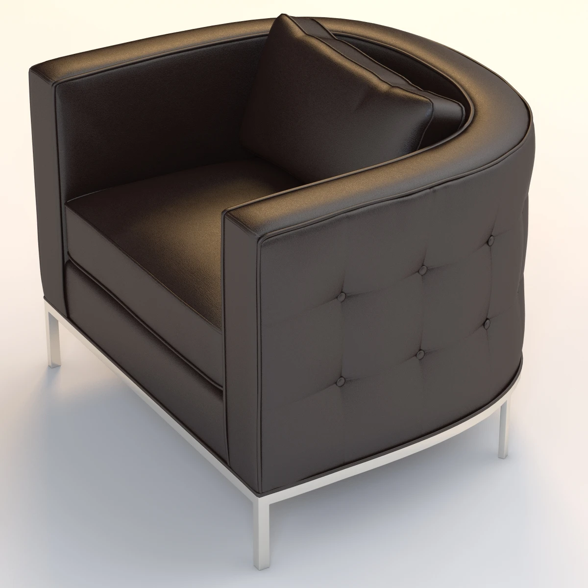 Bolier Domicile Tufted Curved Back Lounge Chair 62047 3D Model_06