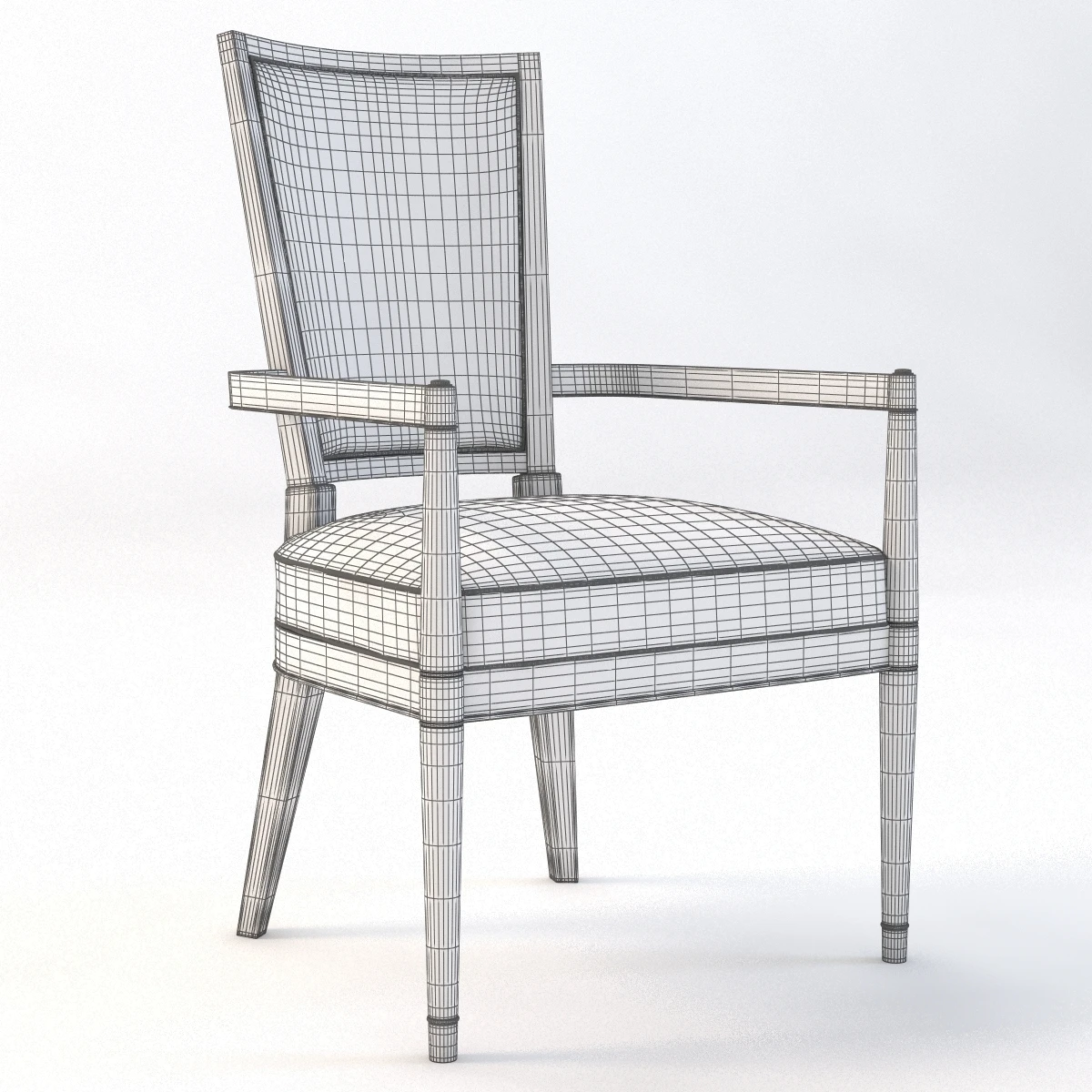 Bolier Modern Luxury Arm Chair 90015 3D Model_08