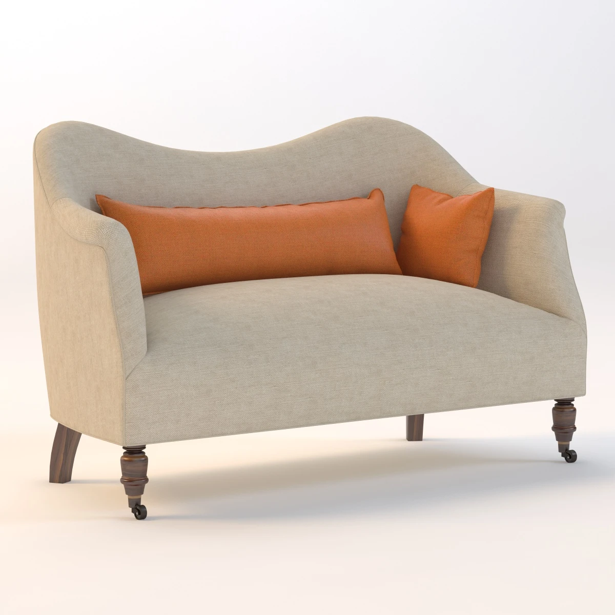 Dromedary Loveseat 3D Model_01