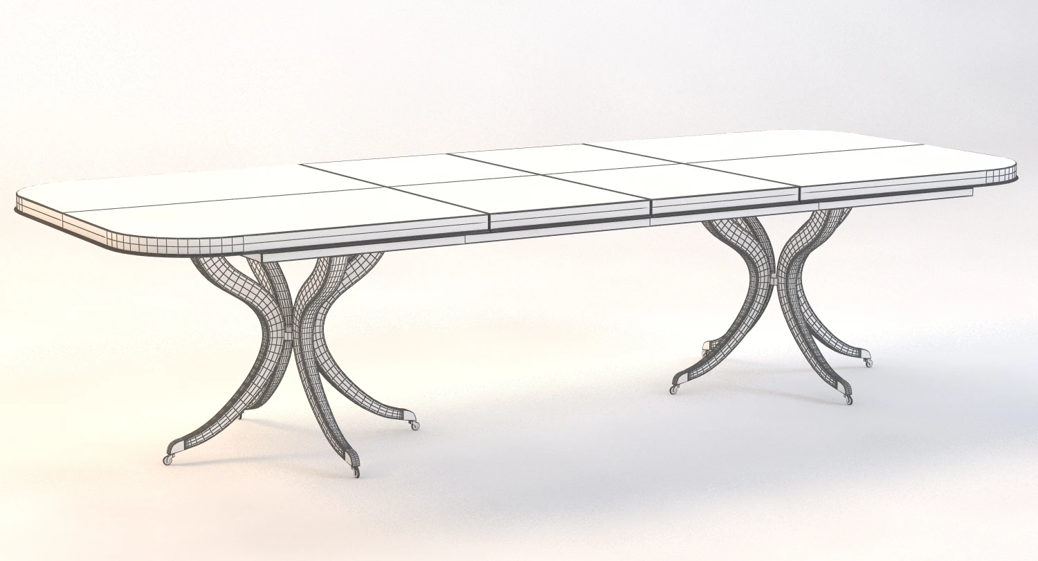 Bolier Rosenau Dining Table 55003 3D Model_011