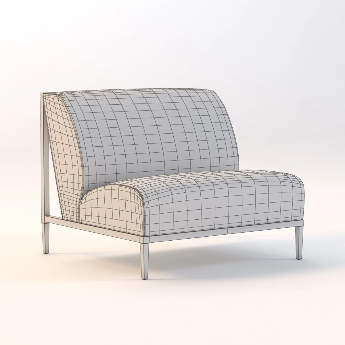 Bolier Rosenau Slat Back Lounge Chair 52002 3D Model_09