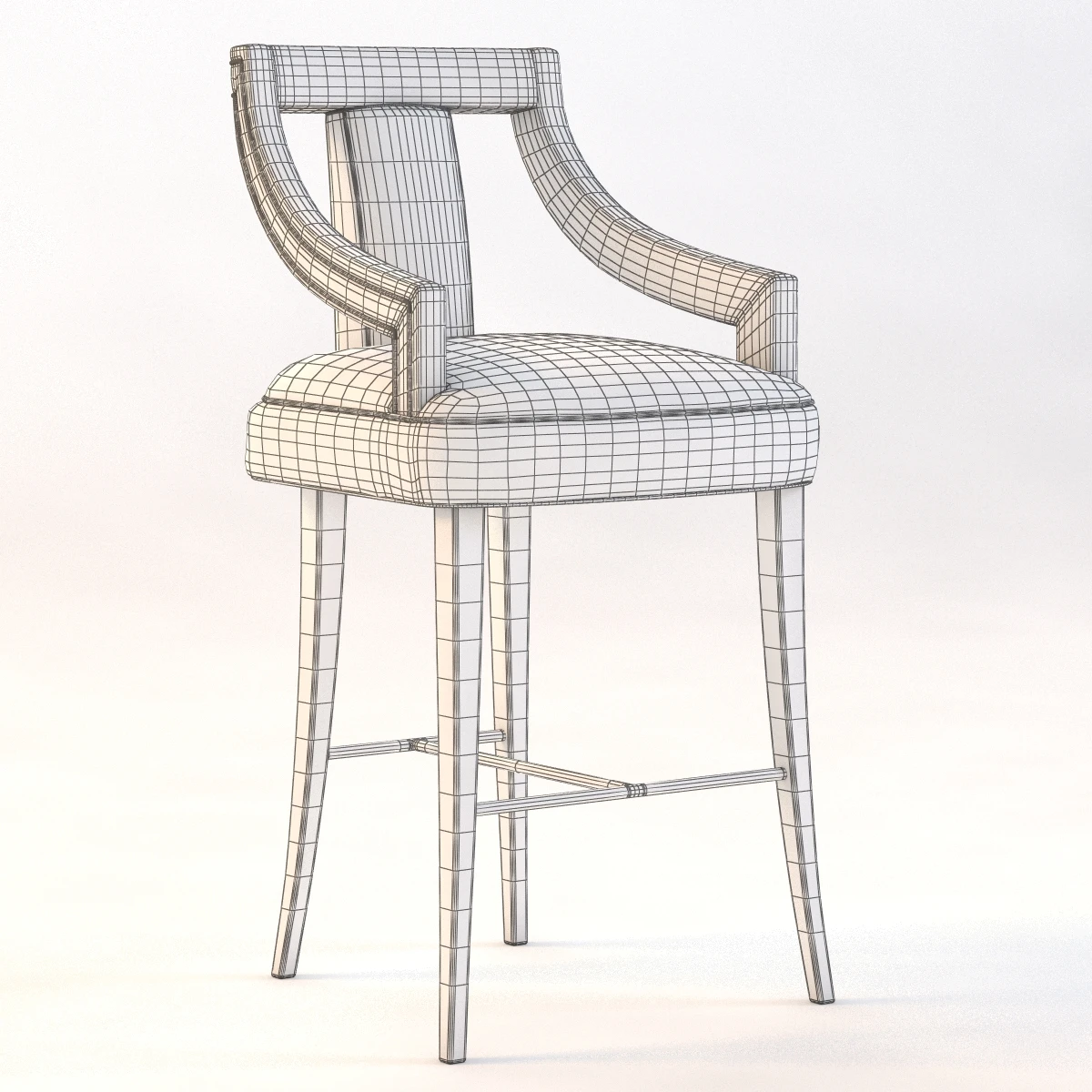 Brabbu Eanda Bar Stool 3D Model_09
