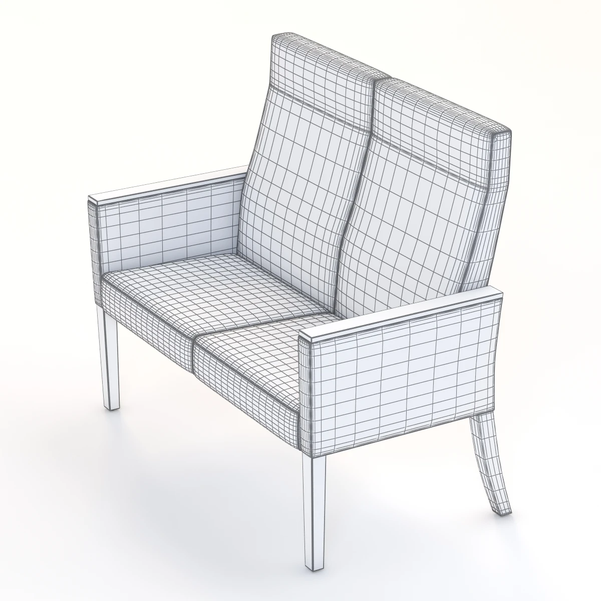 Brava Multiple Seating 862 -20h 3D Model_08