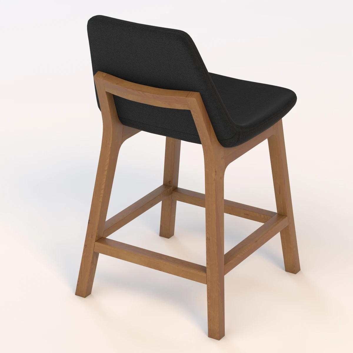 Eiffel Wood Stool 3D Model_04