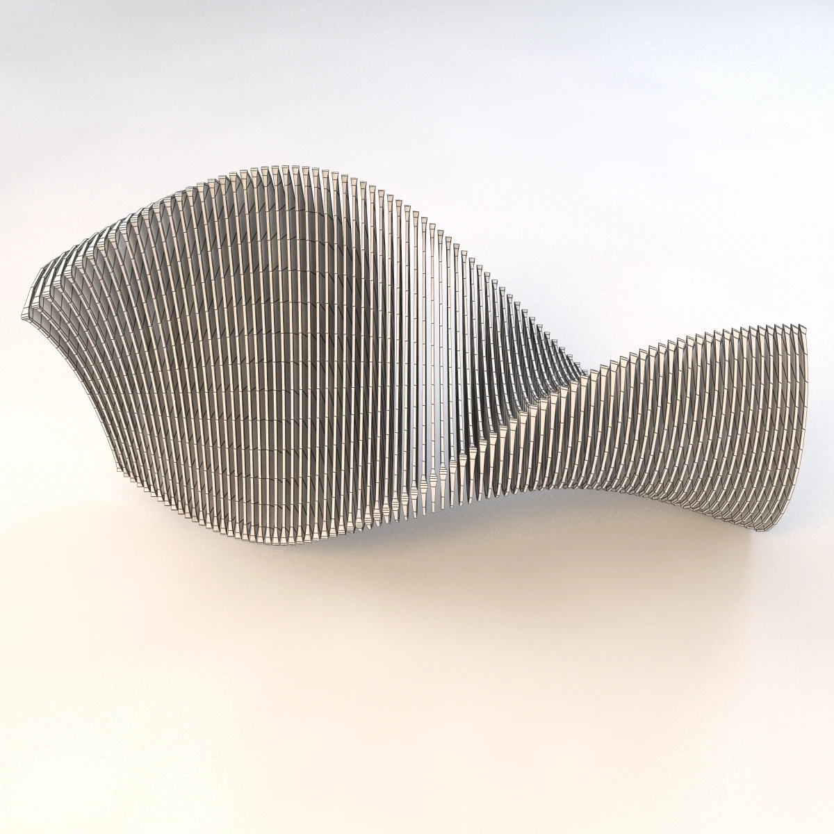 Elegance In Glass Sculpture 3D Model_012