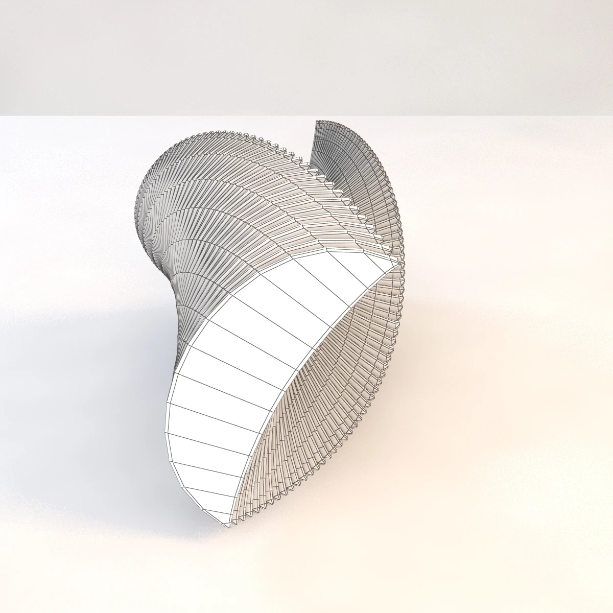 Elegance In Glass Sculpture 3D Model_010
