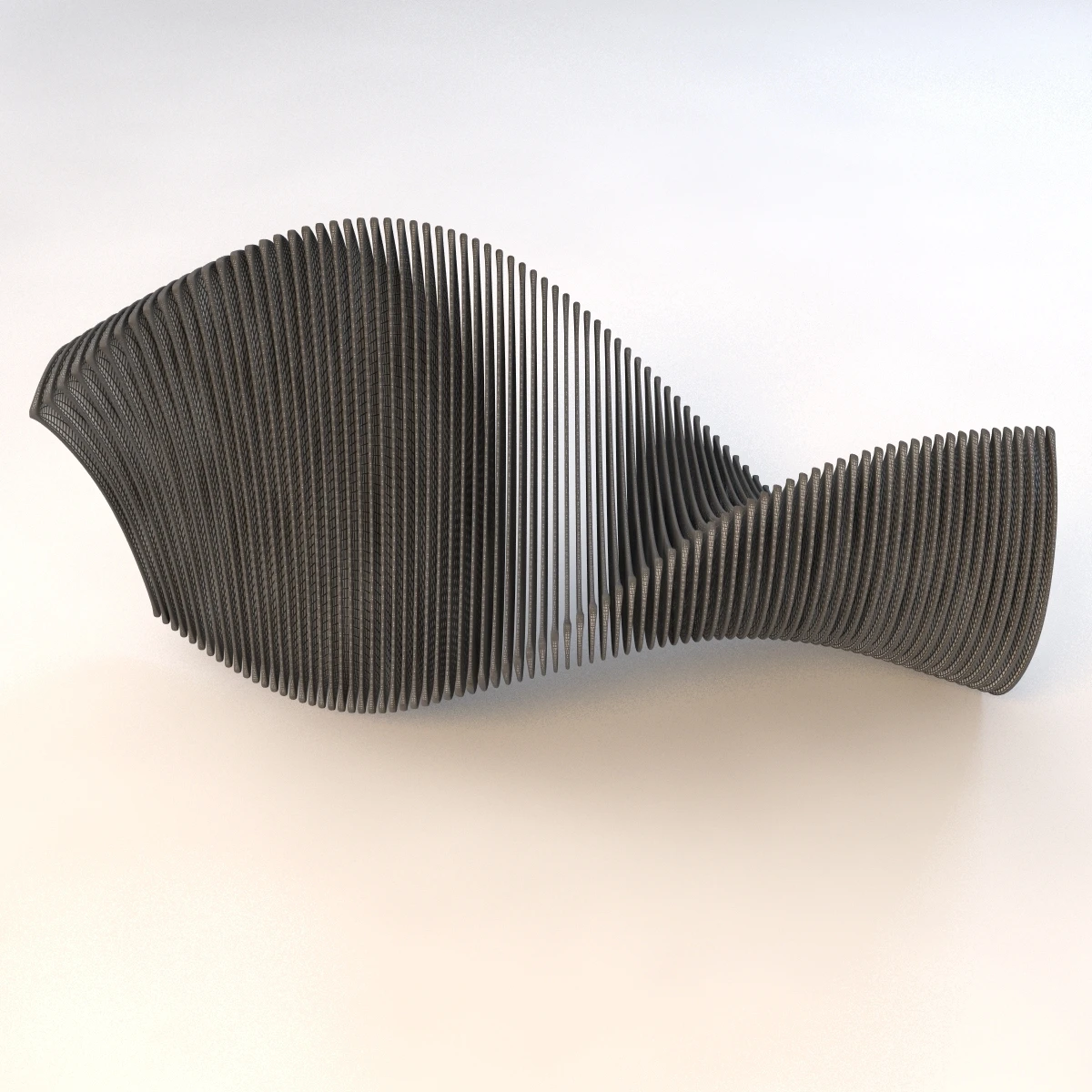 Elegance In Glass Sculpture 3D Model_013