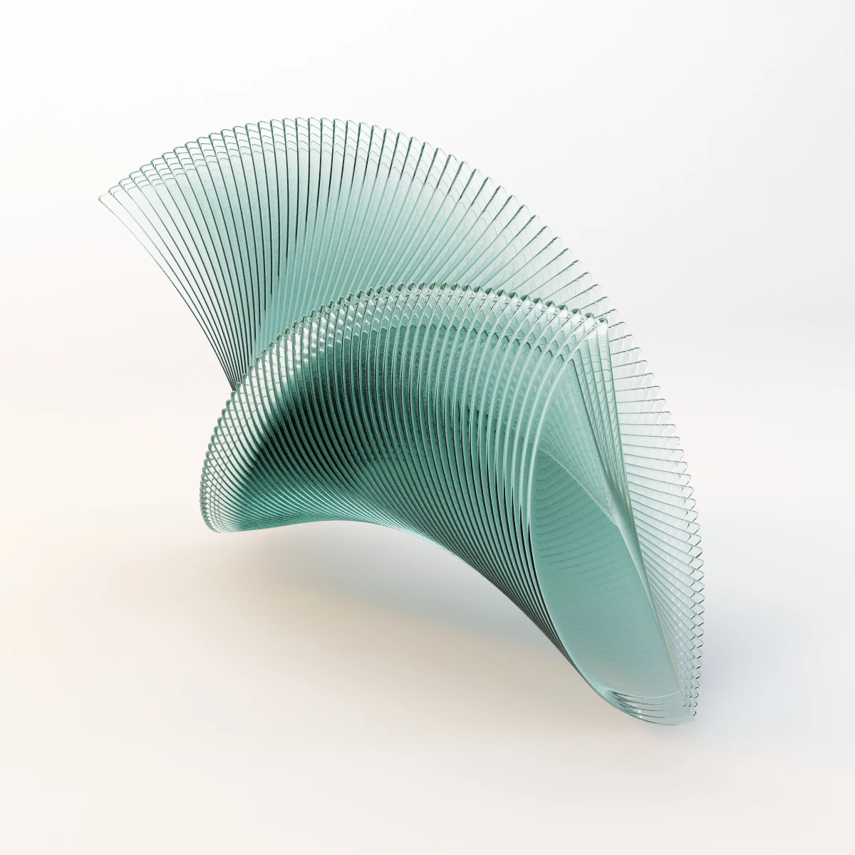 Elegance In Glass Sculpture 3D Model_07