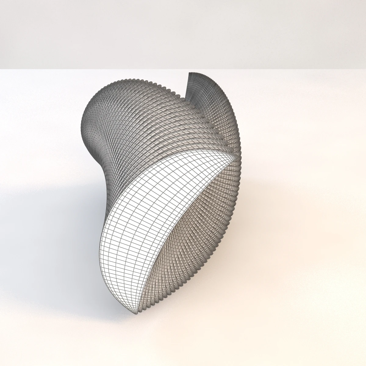Elegance In Glass Sculpture 3D Model_011