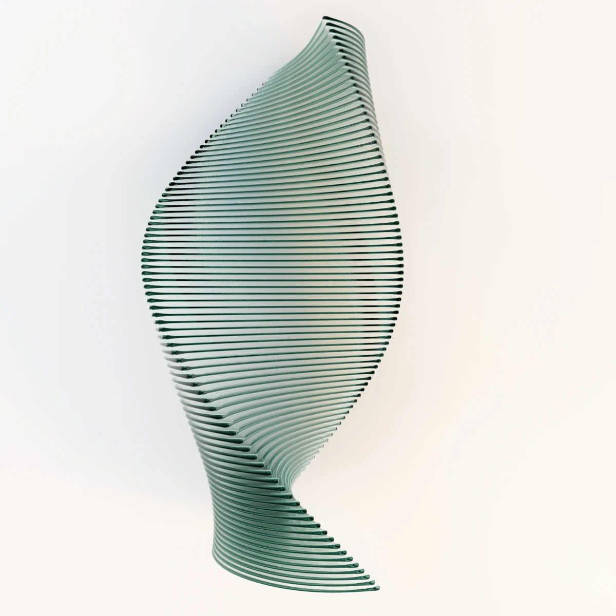 Elegance In Glass Sculpture 3D Model_06