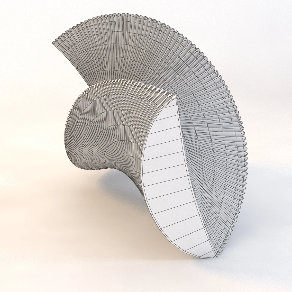 Elegance In Glass Sculpture 3D Model_08