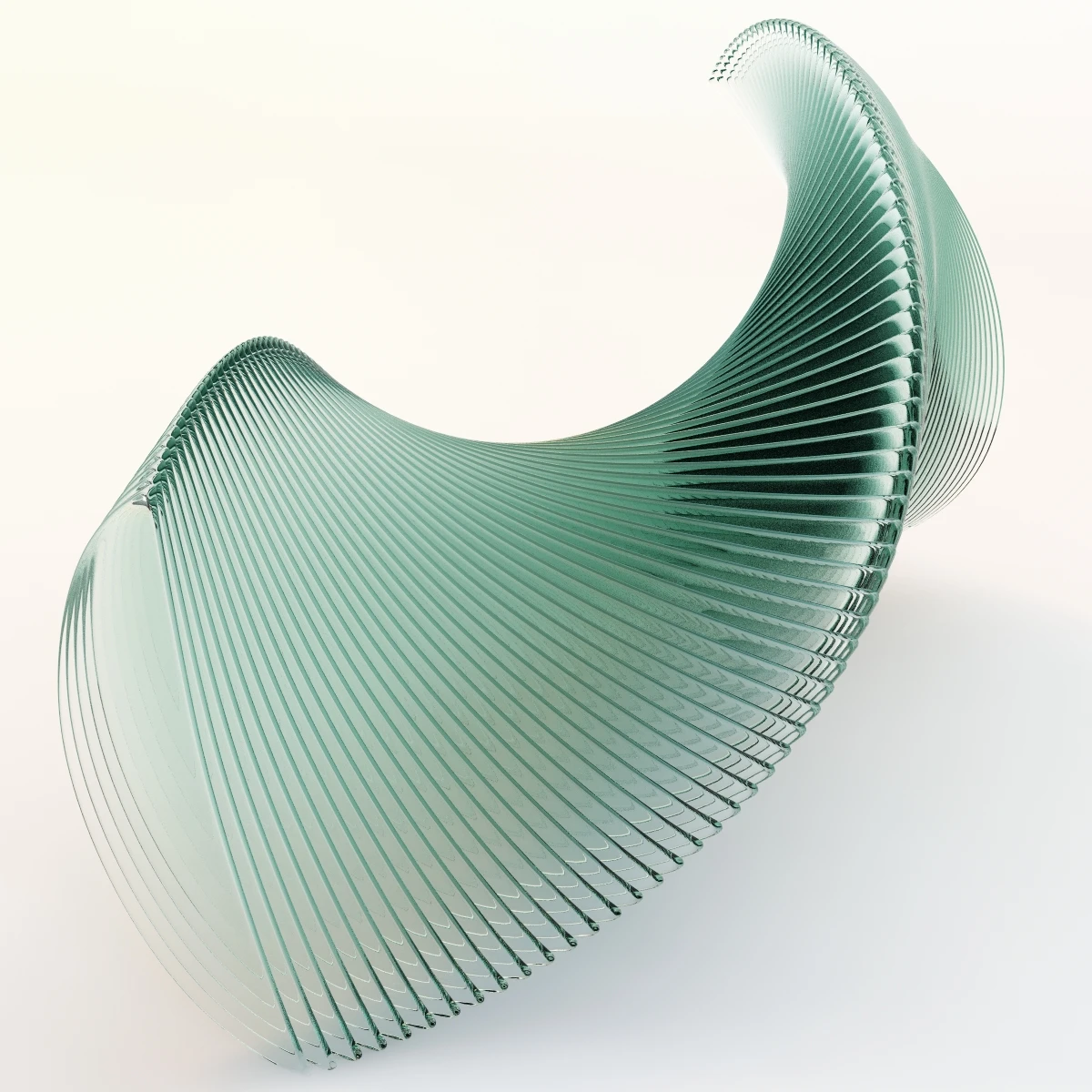 Elegance In Glass Sculpture 3D Model_04
