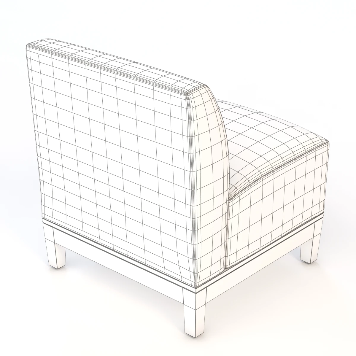 Brava Platform Chair Armless 860-11 3D Model_015