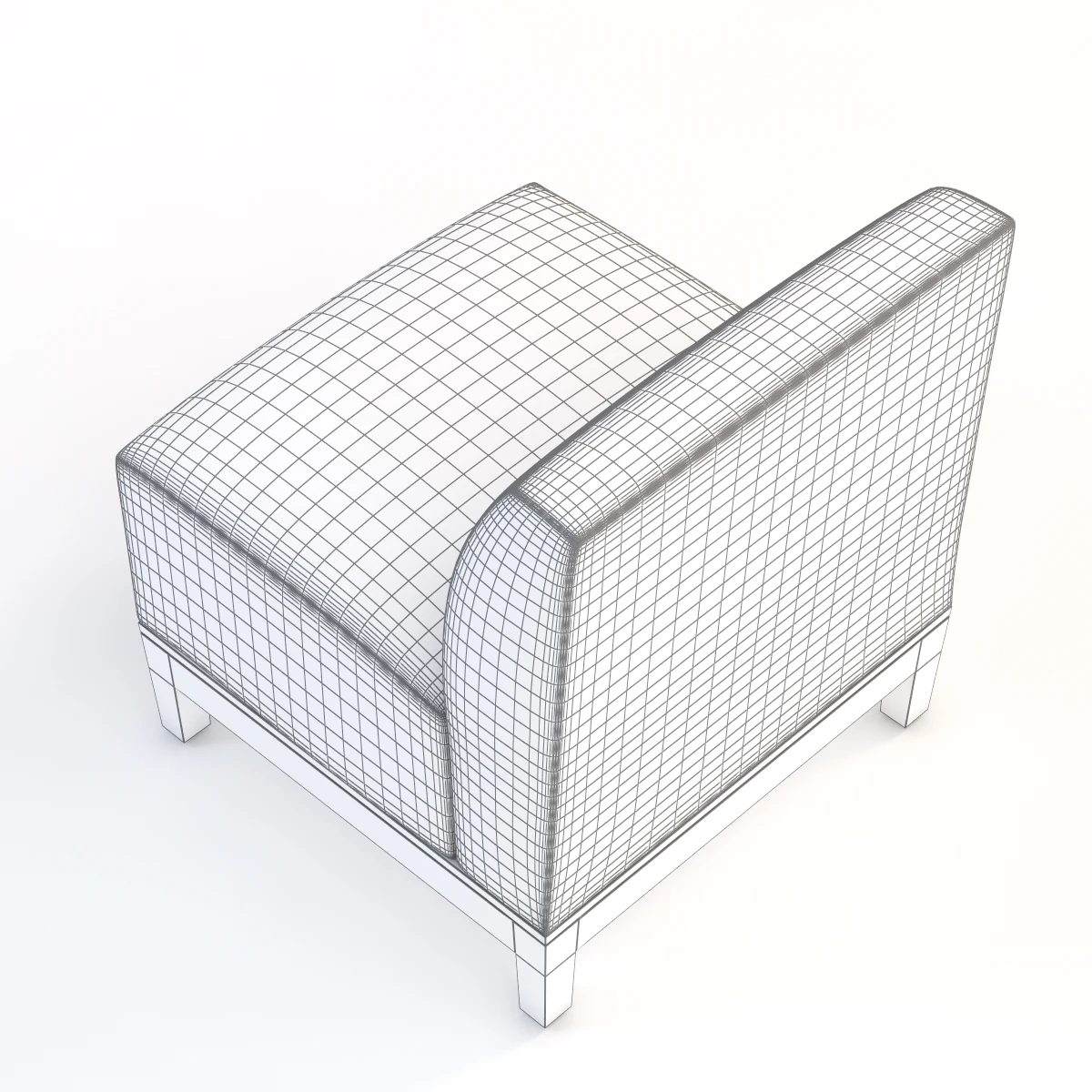 Brava Platform Chair Armless 860-11 3D Model_017
