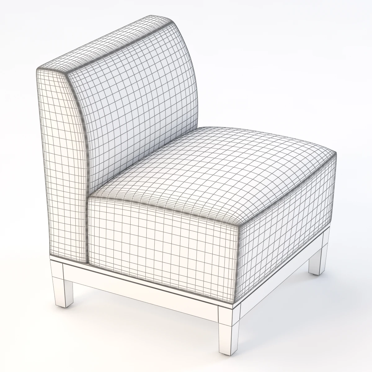Brava Platform Chair Armless 860-11 3D Model_012