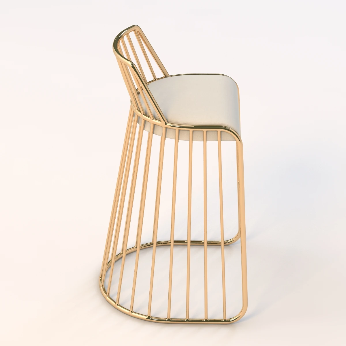Bride Veil Bar And Counter Stool 3D Model_03