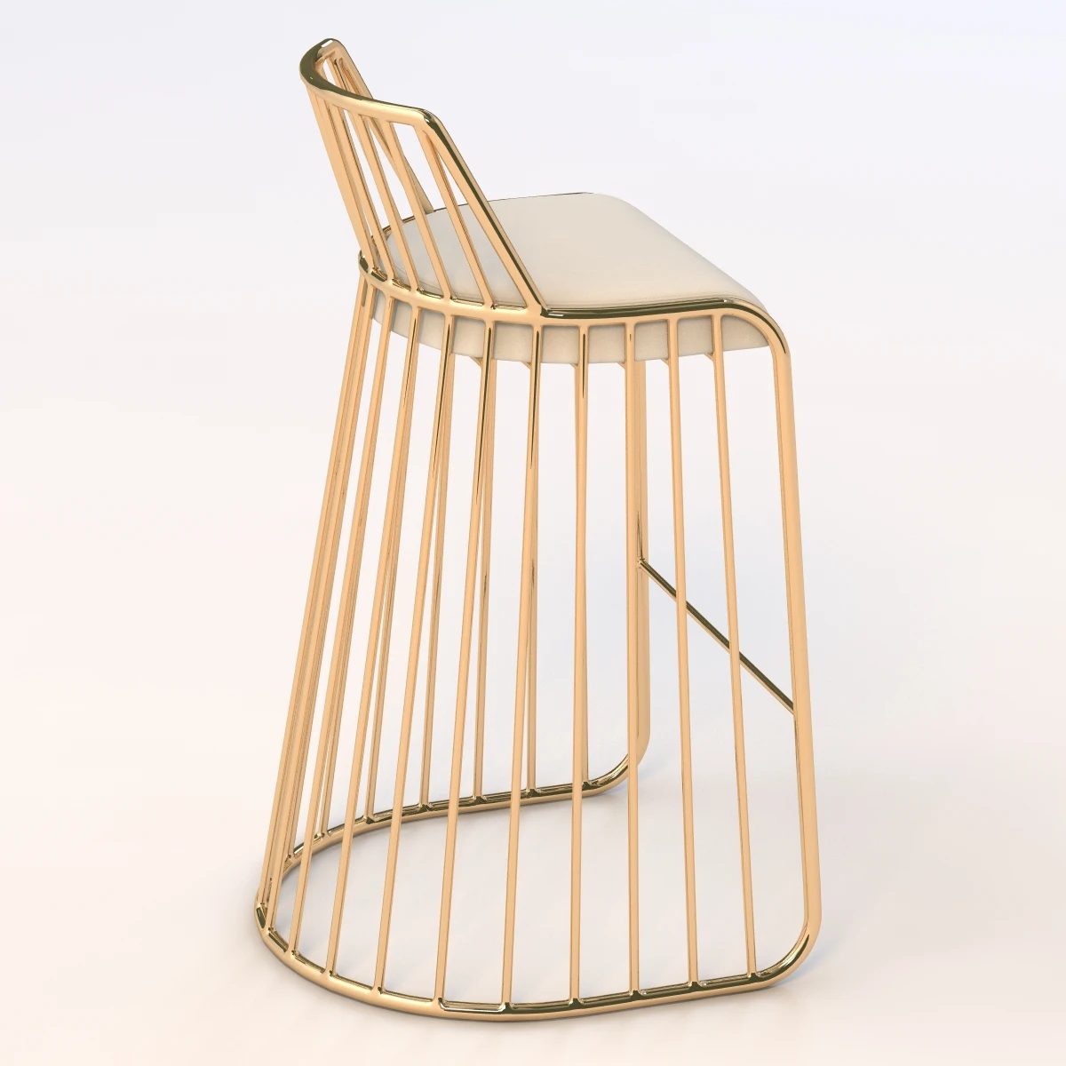 Bride Veil Bar And Counter Stool 3D Model_04