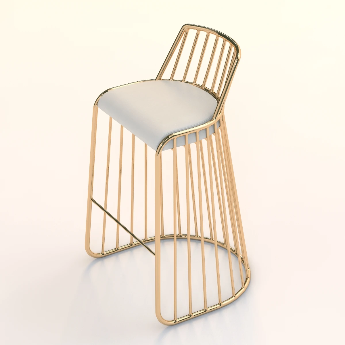 Bride Veil Bar And Counter Stool 3D Model_06