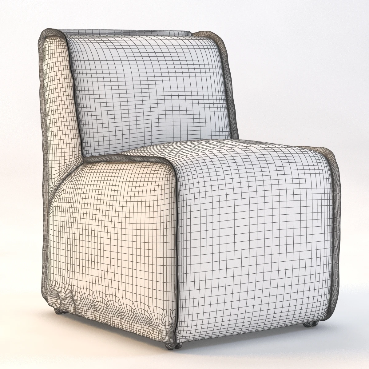 Bruno Leather Side Chair 3D Model_09
