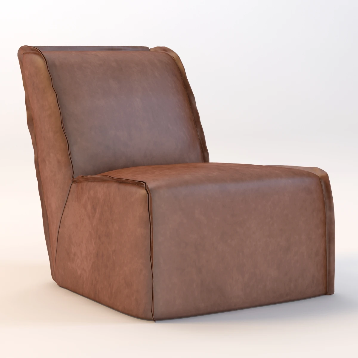 Bruno Lounge Chair 3D Model_01