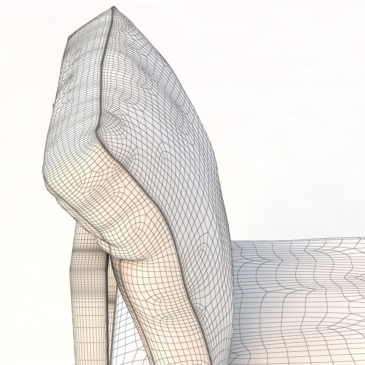 Fall Back Dining Chair 3D Model_011