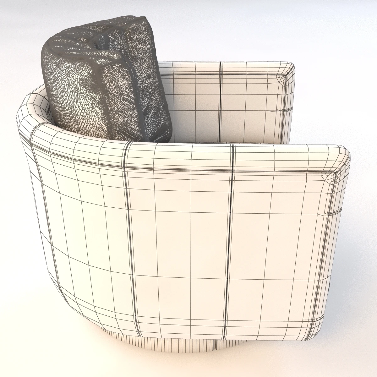 Fendi Casa Artu Small Armchair 3D Model_011