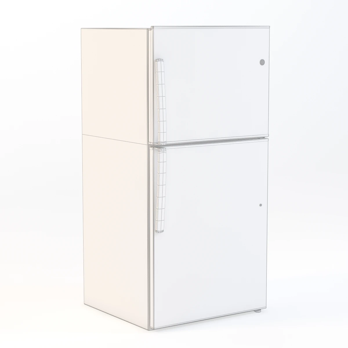 Energy Star 21.2 Cu. Ft. Stainless Top-Freezer Refrigerator 3D Model_010