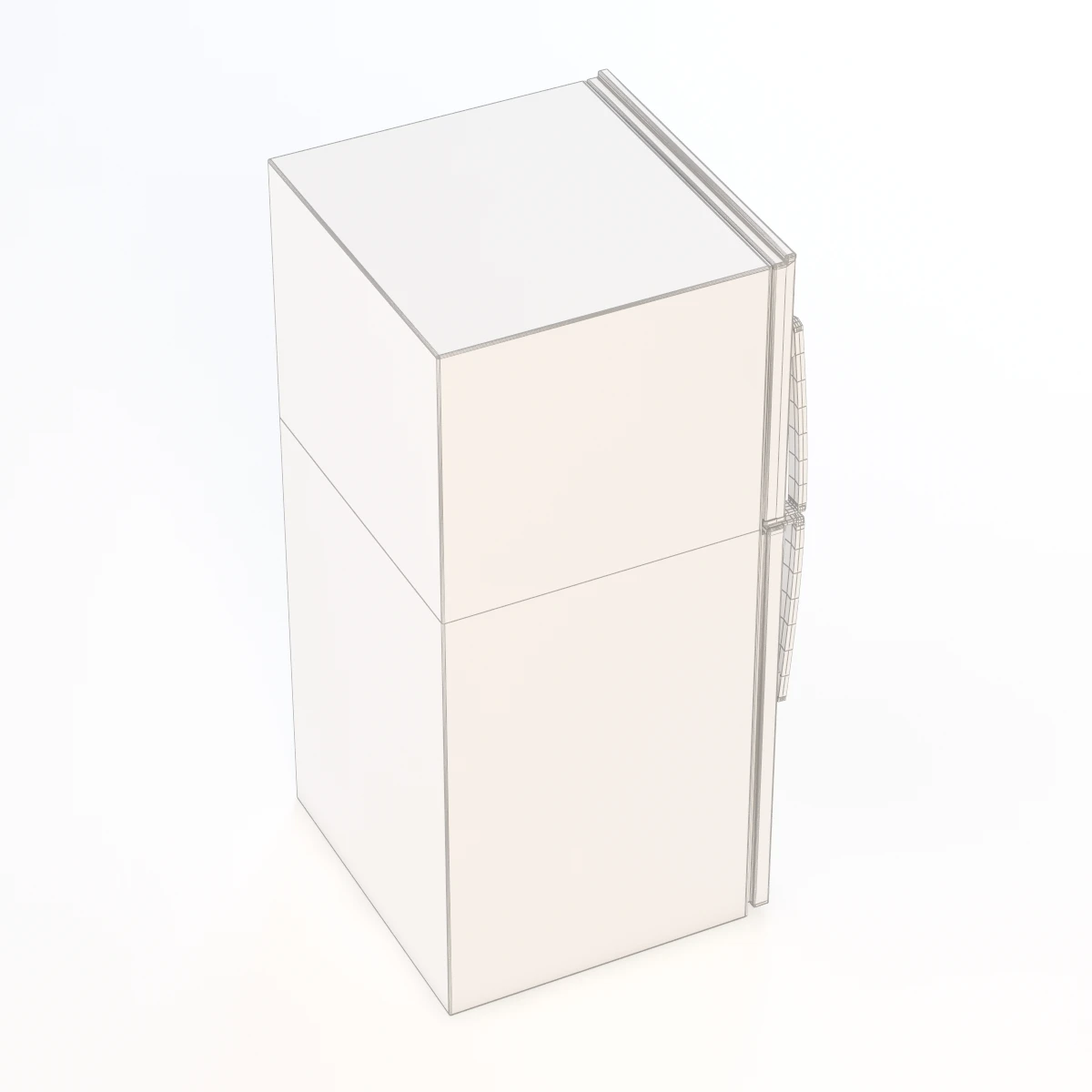 Energy Star 21.2 Cu. Ft. Stainless Top-Freezer Refrigerator 3D Model_012