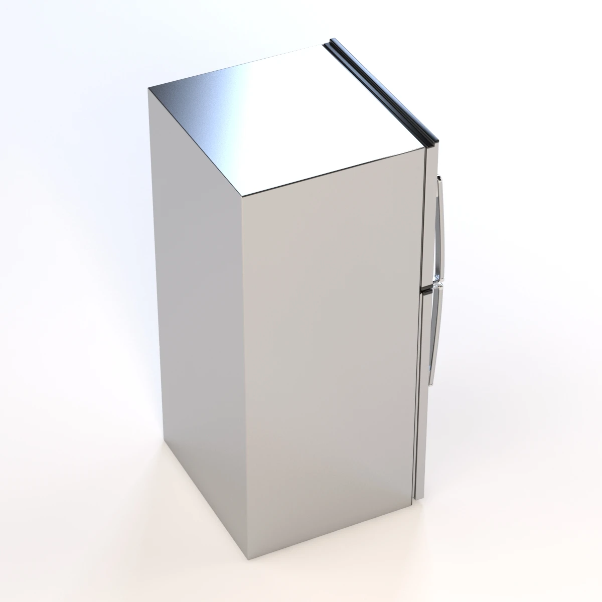 Energy Star 21.2 Cu. Ft. Stainless Top-Freezer Refrigerator 3D Model_03