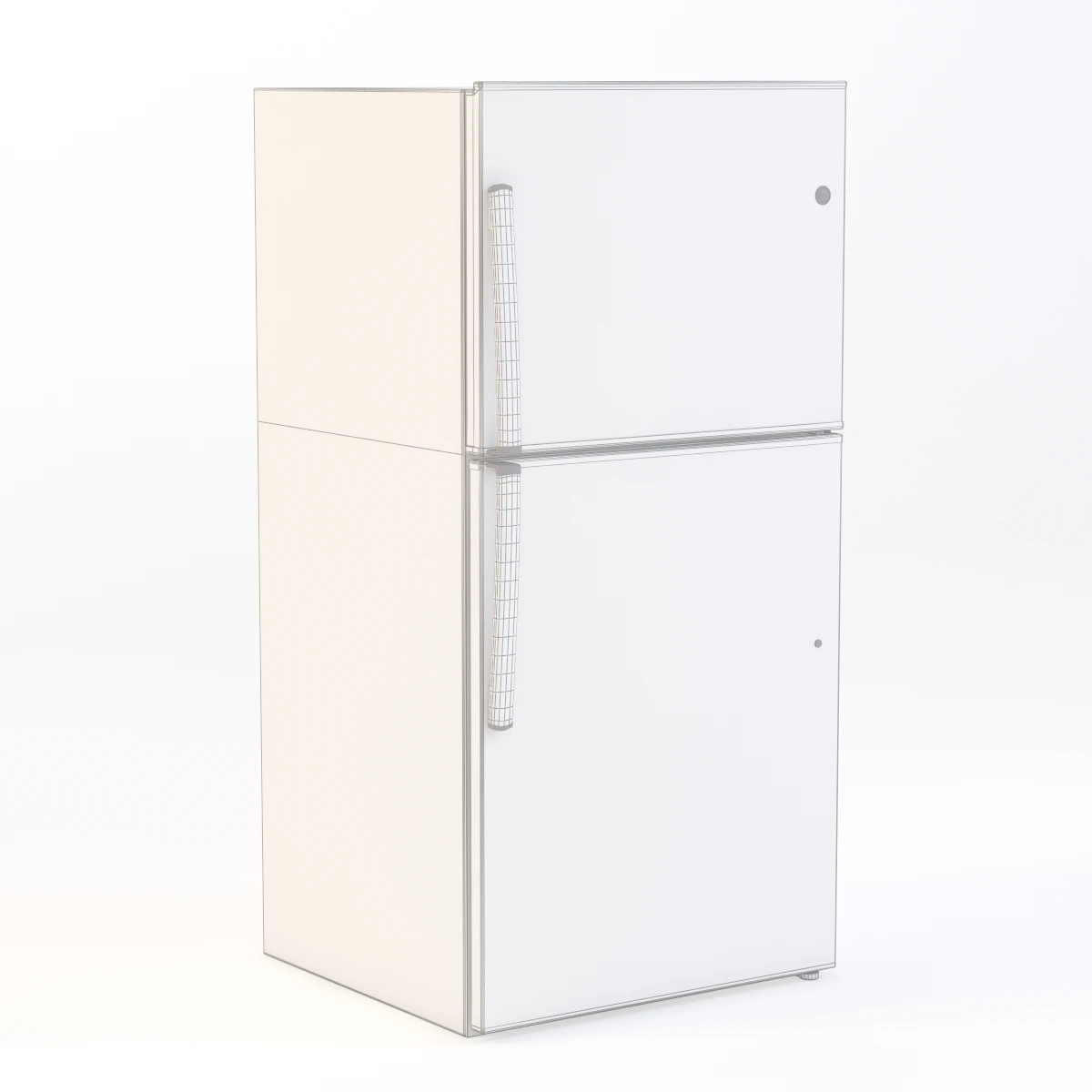 Energy Star 21.2 Cu. Ft. Stainless Top-Freezer Refrigerator 3D Model_09