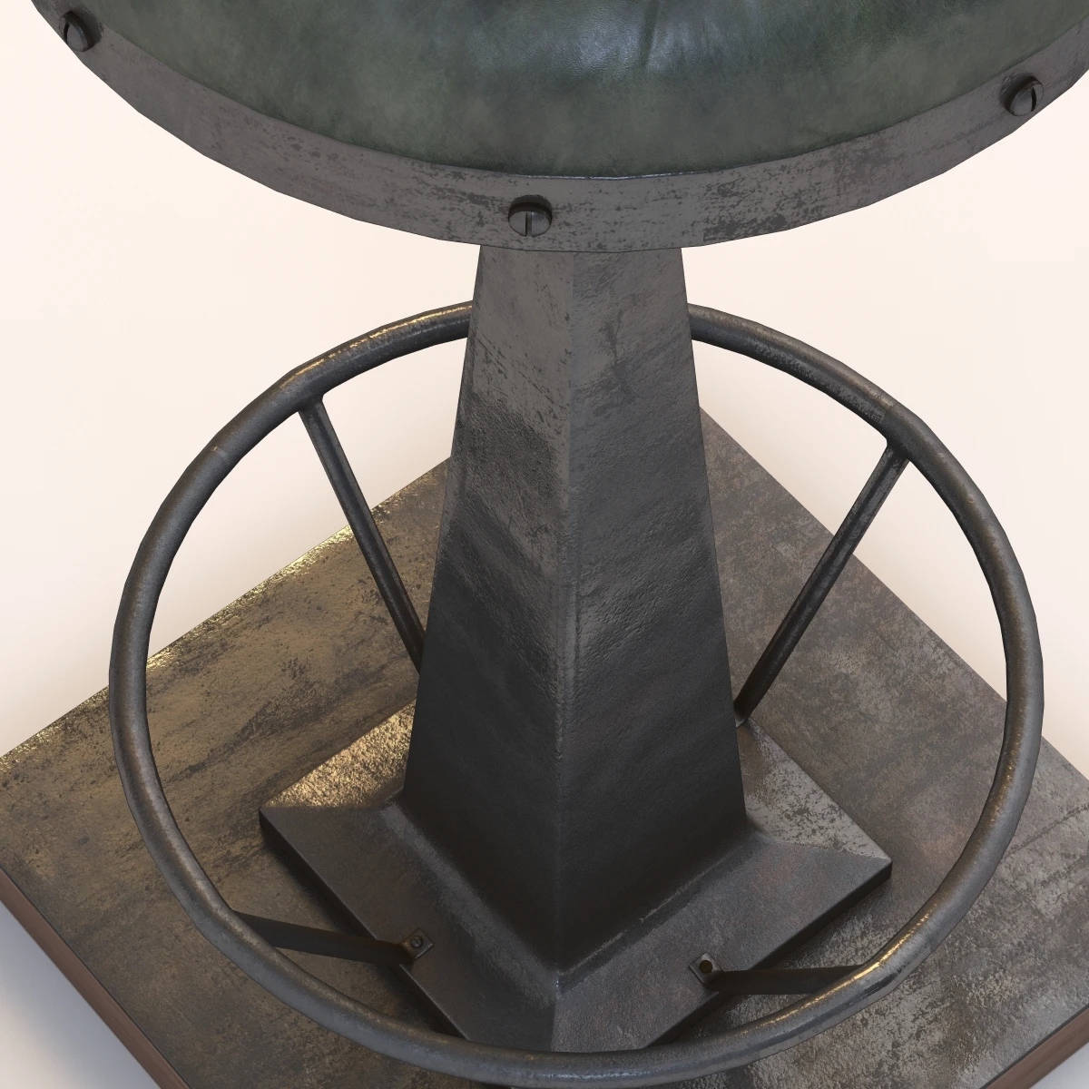 Flint Vintage Bar Stool 3D Model_06
