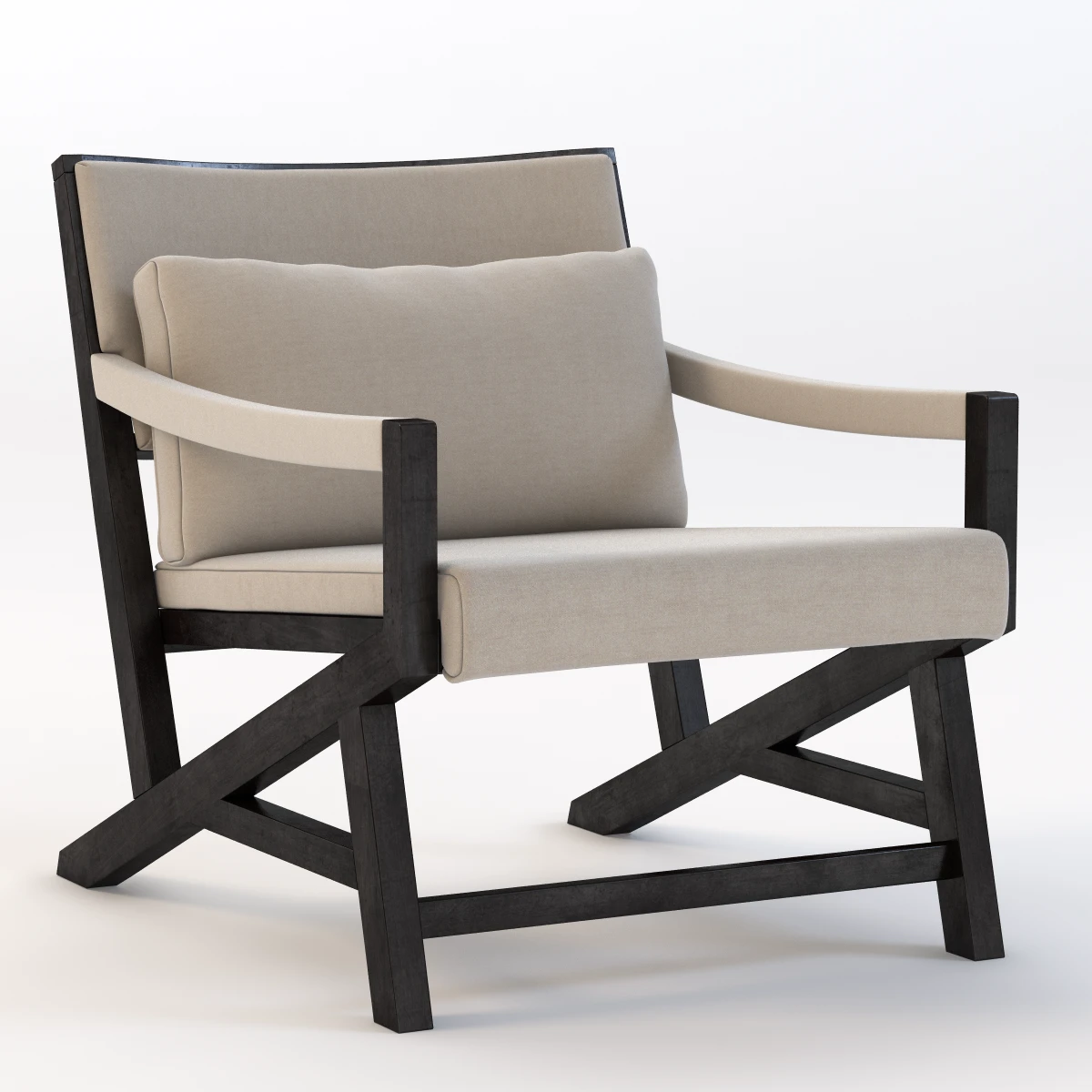 Eric Lounge Armchair 3D Model_01