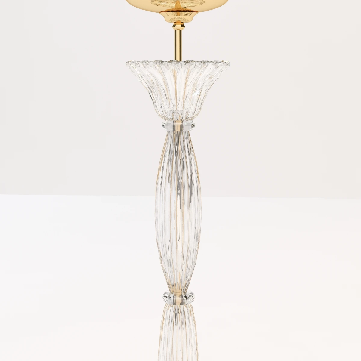 Fluted Murano Glass Chandelier 3D Model_04