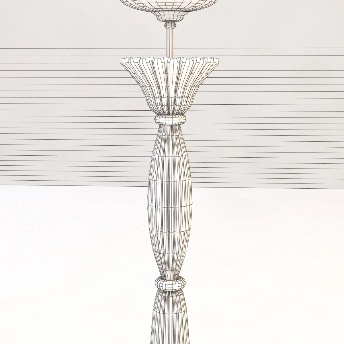 Fluted Murano Glass Chandelier 3D Model_08