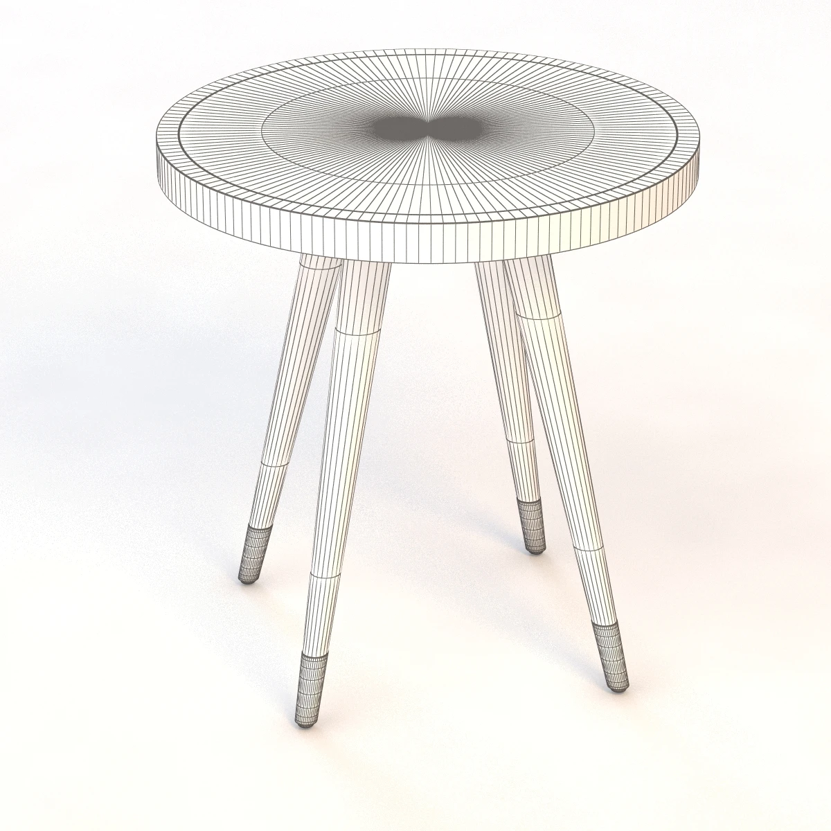 Four Legged Palecek Bond Side Table 3D Model_011